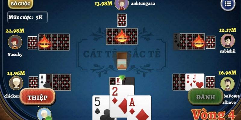 Game bài Catte có nhiều thuật ngữ thú vị tương ứng các trường hợp khác nhau