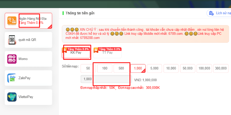 Nạp tiền 6789 - Hướng dẫn chi tiết và nhanh gọn nhất Hãy liên kết hoặc chuyển khoản qua app ngân hàng để có thể dễ dàng giao dịch hơn