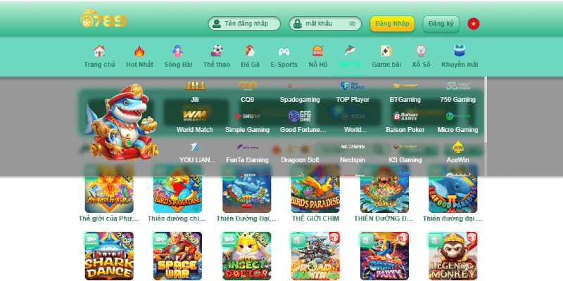 TRANG CHỦ Bắn cá là tựa game cho người thích đi săn tiền thưởng